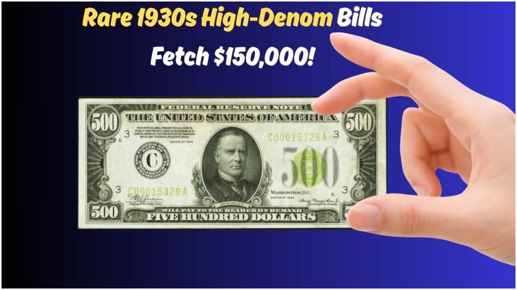 Old $500 and $1000 Bills