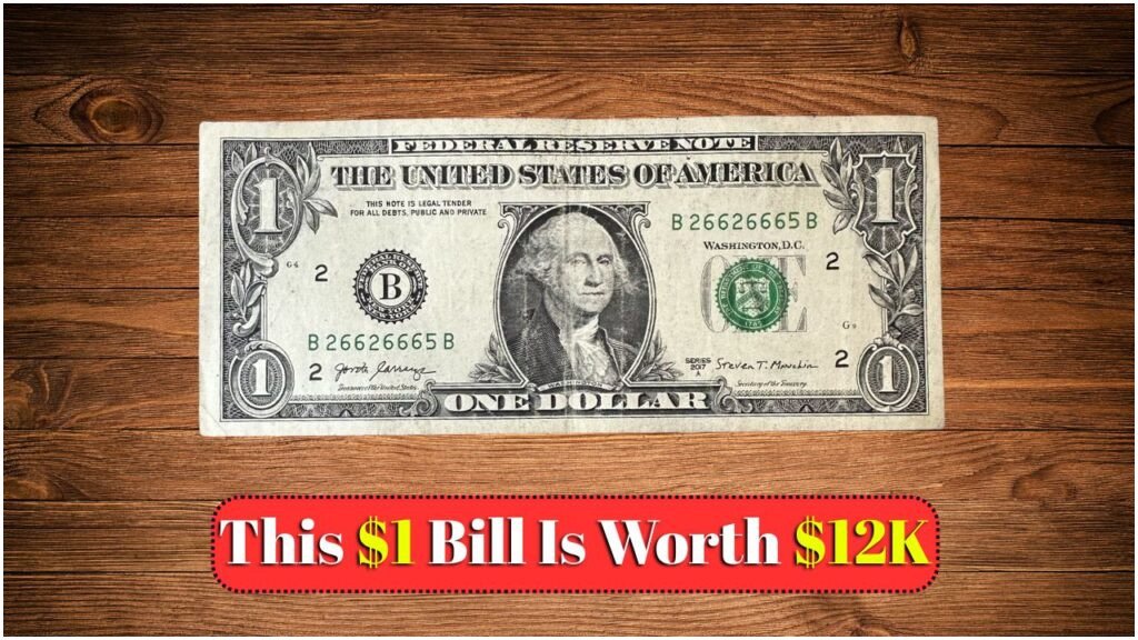 $1 Bill Weird Serial Number