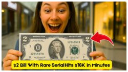 $2 Bill With Low Serial Number Creates Bidding War – Sold for $16,000 in Minutes!