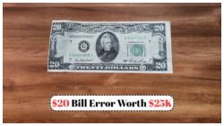 This $20 Bill With a Printing Mistake Is Now Selling for $25,000 – Still Legal Tender!